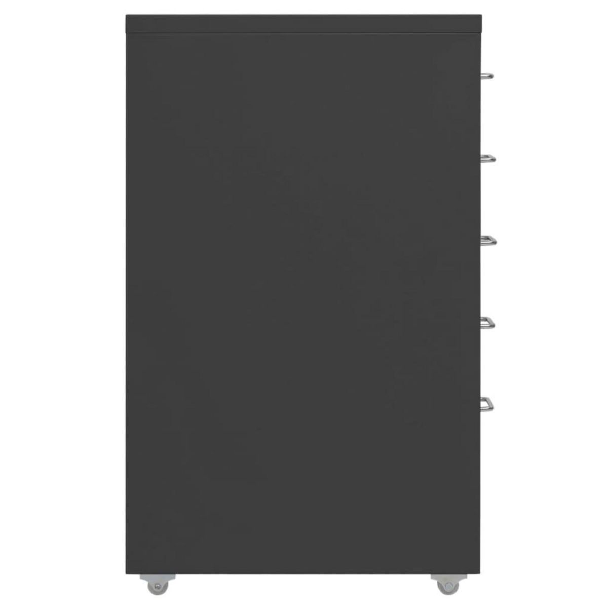 VIDAXL Classeur mobile Anthracite 28x41x69 cm Metal
