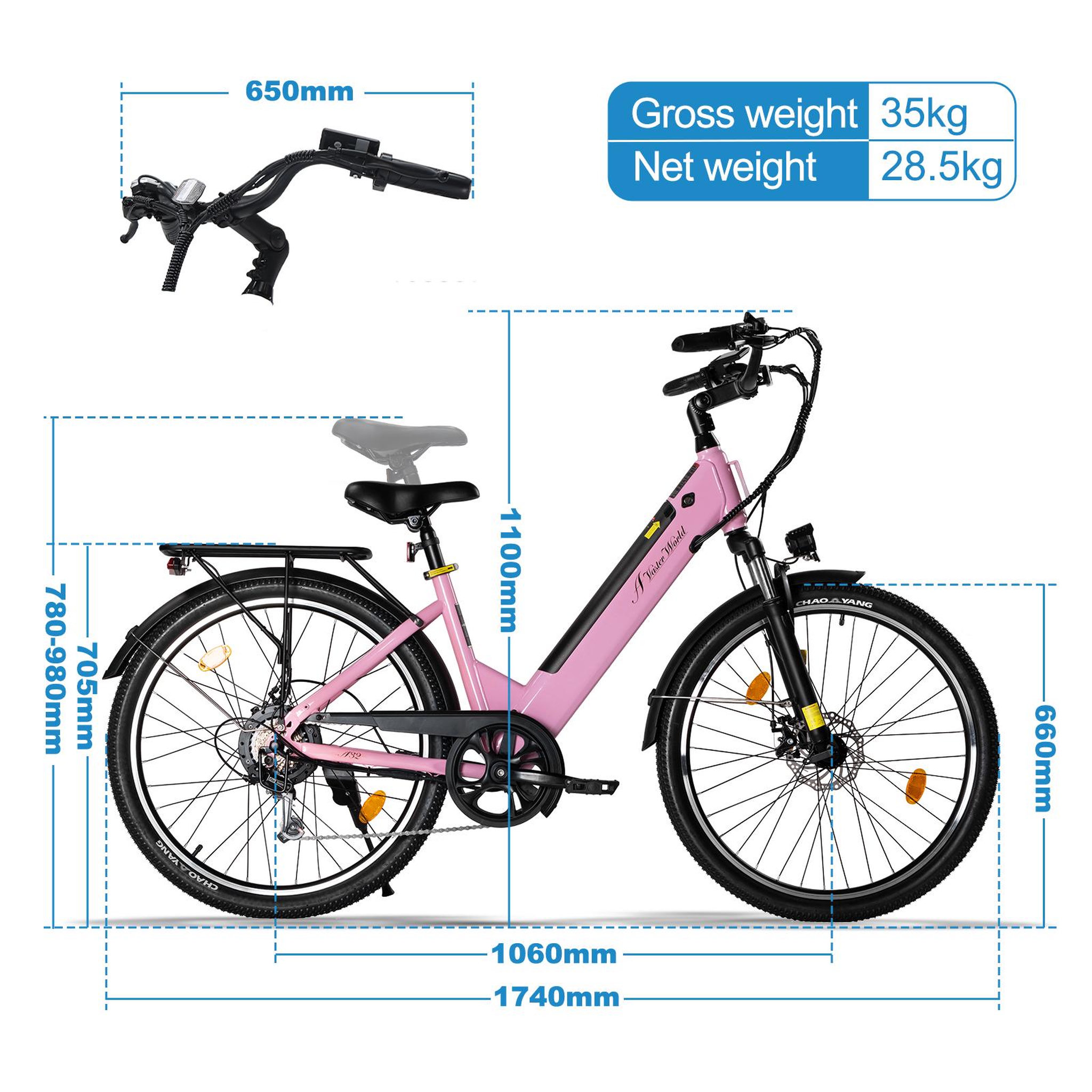 Voir la diapositive 6 : AVDL Vélo électrique de ville a32 26