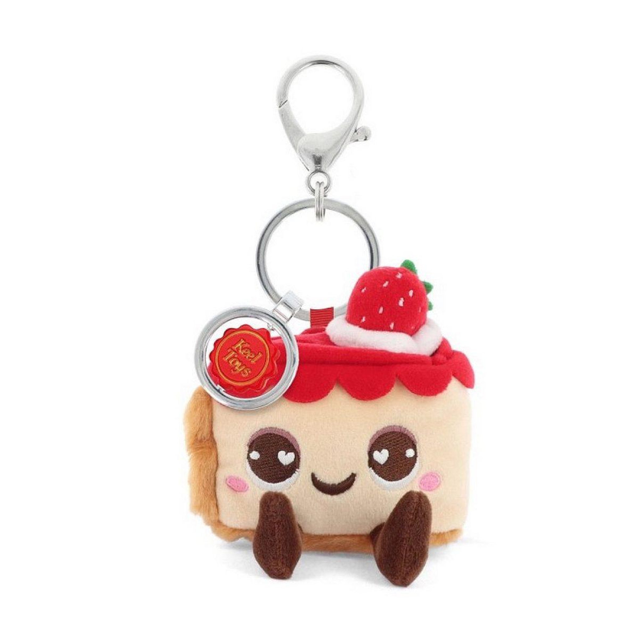 KEEL TOYS Porte clefs peluche fraisier - keeleco