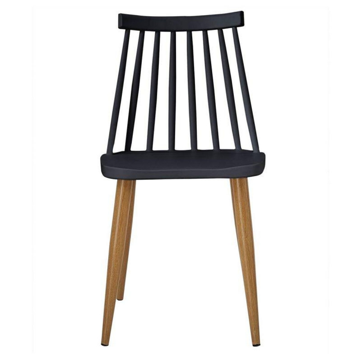 Paris Prix Lot de 2 Chaises Scandinaves  Estelle  77cm Noir