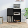 Voir la diapositive 3 : VIDAXL Armoire a disques noir 84,5x38x89 cm bois d'ingenierie