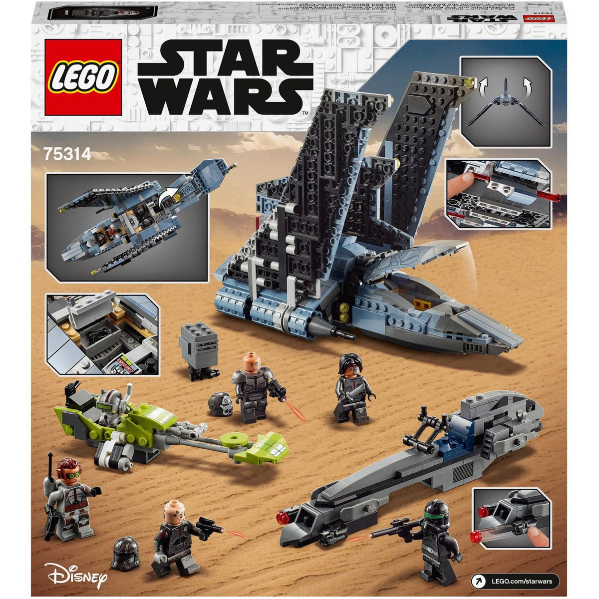 LEGO Star Wars 75314 La Navette d&rsquo;Attaque du Bad Batch dès 8 ans