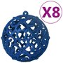 VIDAXL Ensemble de boules de Noël 100 pcs Bleu