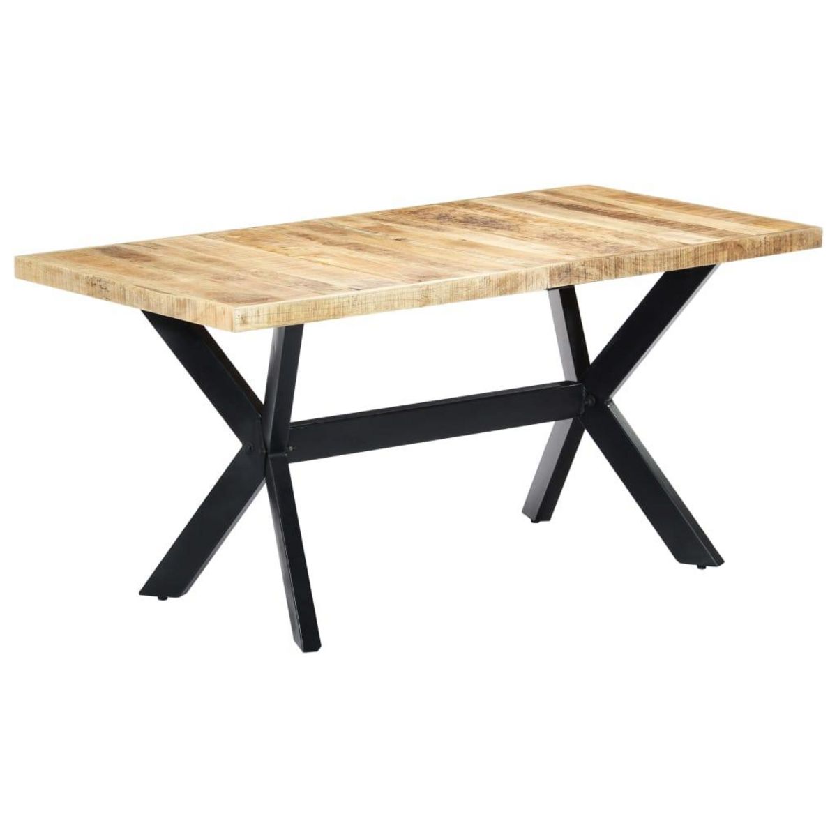 VIDAXL Table a manger 160x80x75 cm Bois de manguier massif brut