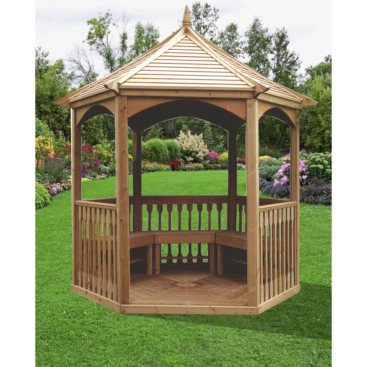 Habrita Kiosque de jardin - Avec plancher - 4,74m² - ADELAIDE