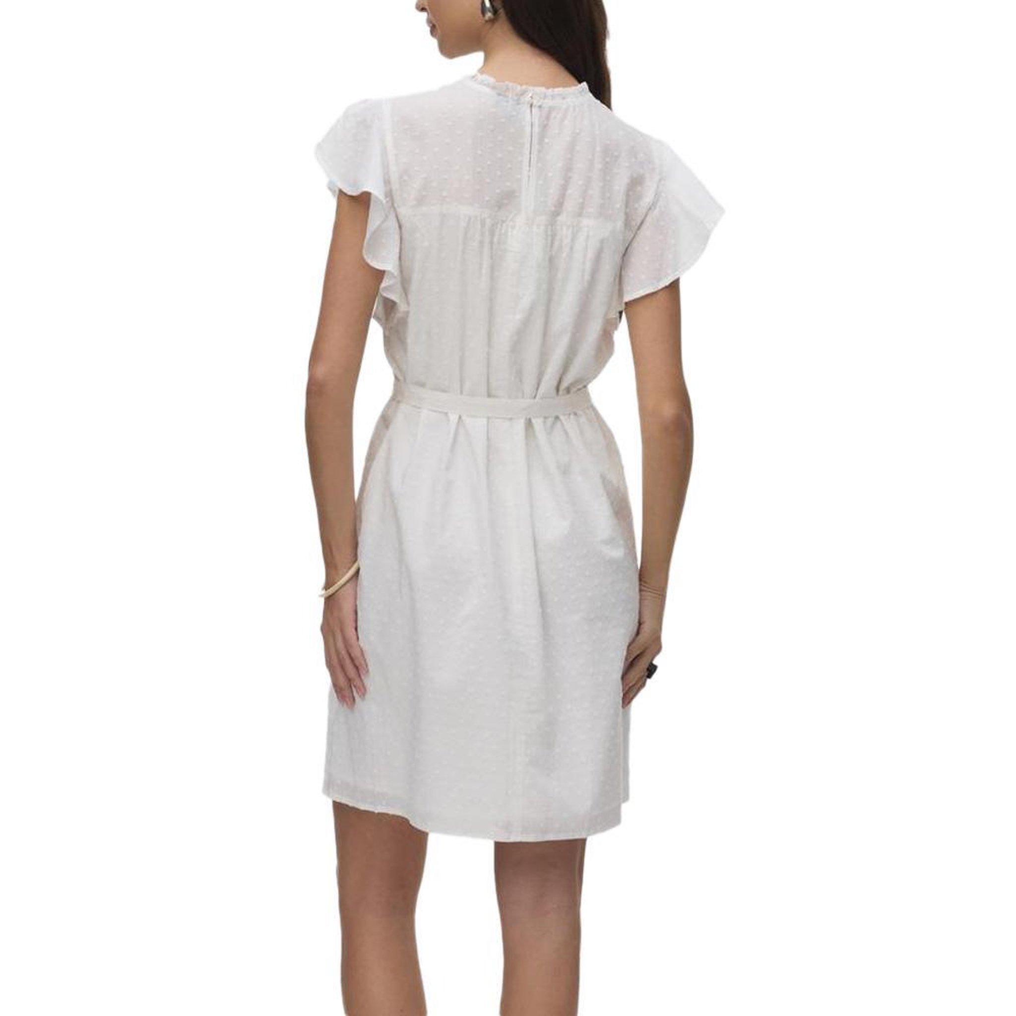Voir la diapositive 2 : Vero Moda Robe Blanche Femme Vero Moda Trine