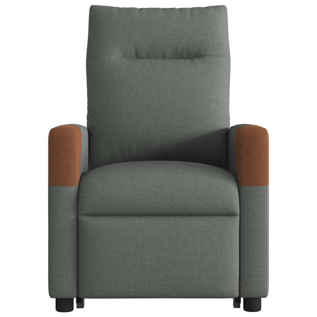 VIDAXL Fauteuil inclinable Gris fonce Tissu