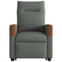 Voir la diapositive 5 : VIDAXL Fauteuil inclinable Gris fonce Tissu