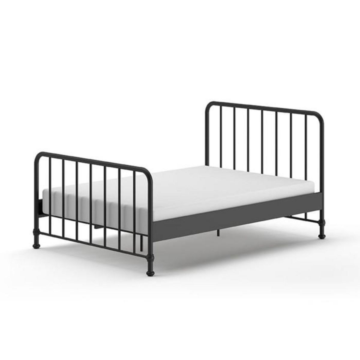 Paris Prix Lit Enfant  Bronxx  140x200cm Noir Mat