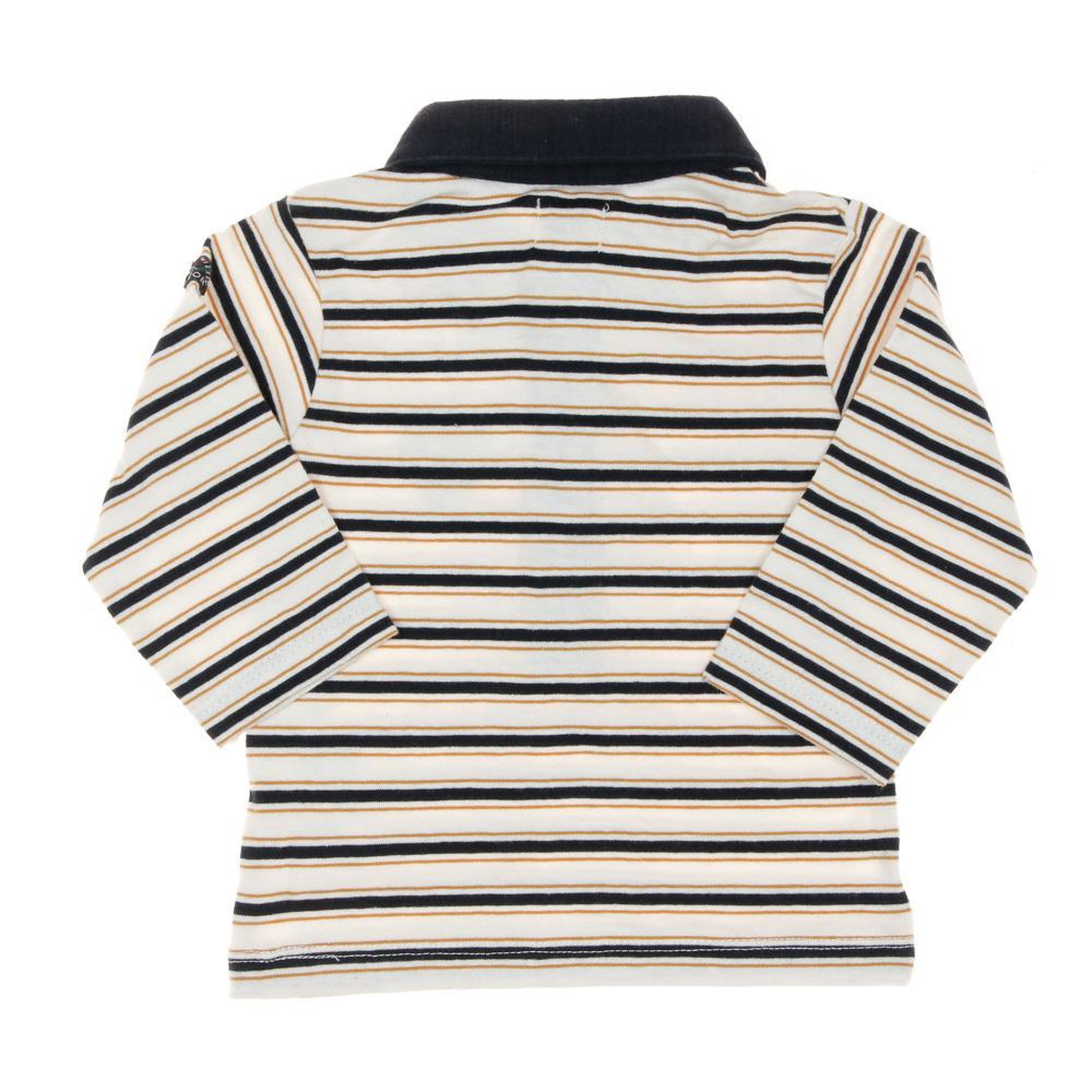 Voir la diapositive 2 : ELLE EST OU LA MER Polo Marine/Beige Garçon EOM Naimo