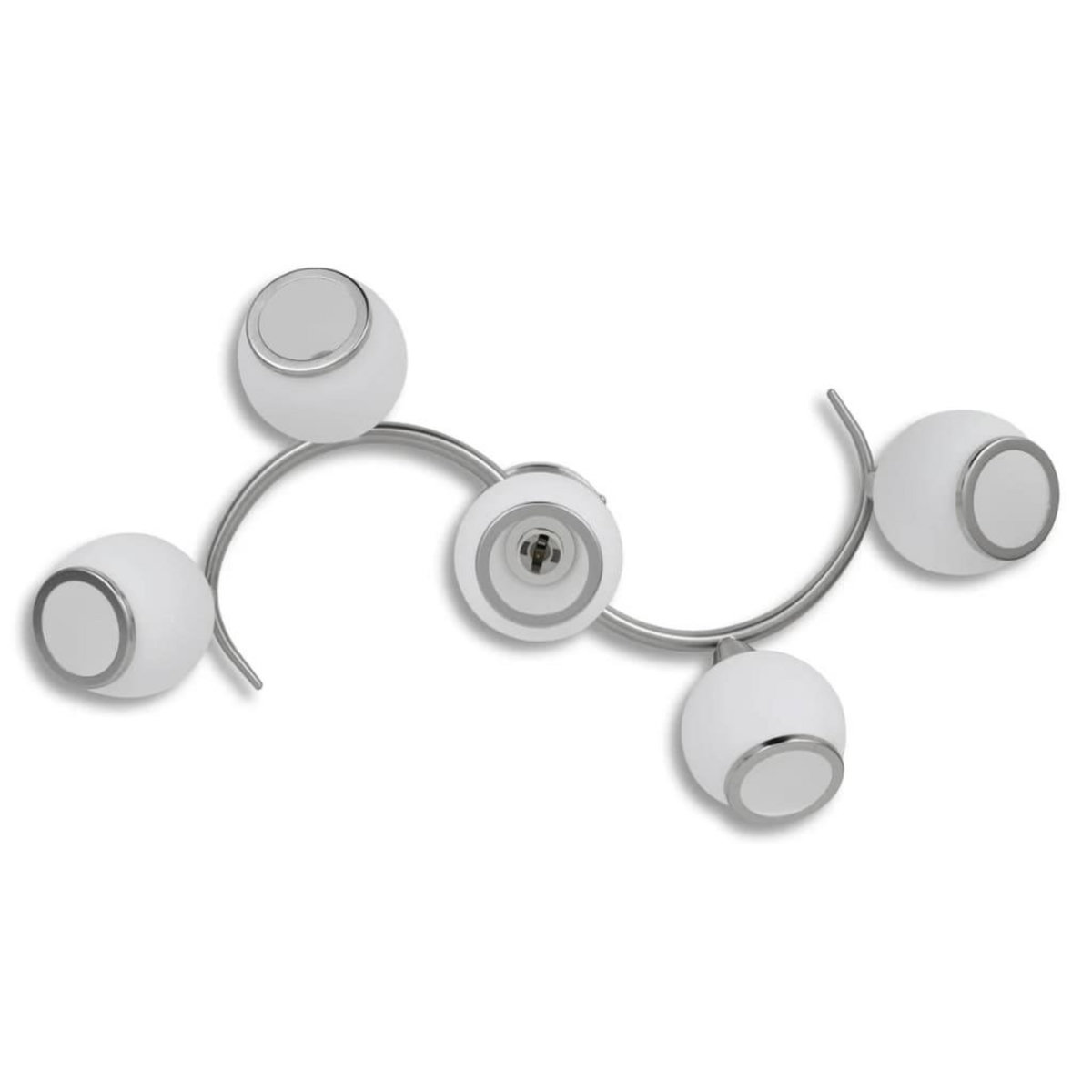 VIDAXL Plafonnier avec abat-jour en verre sur rail ondule