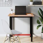 VIDAXL Etabli 80x55x81,5 cm bois massif de hetre et metal