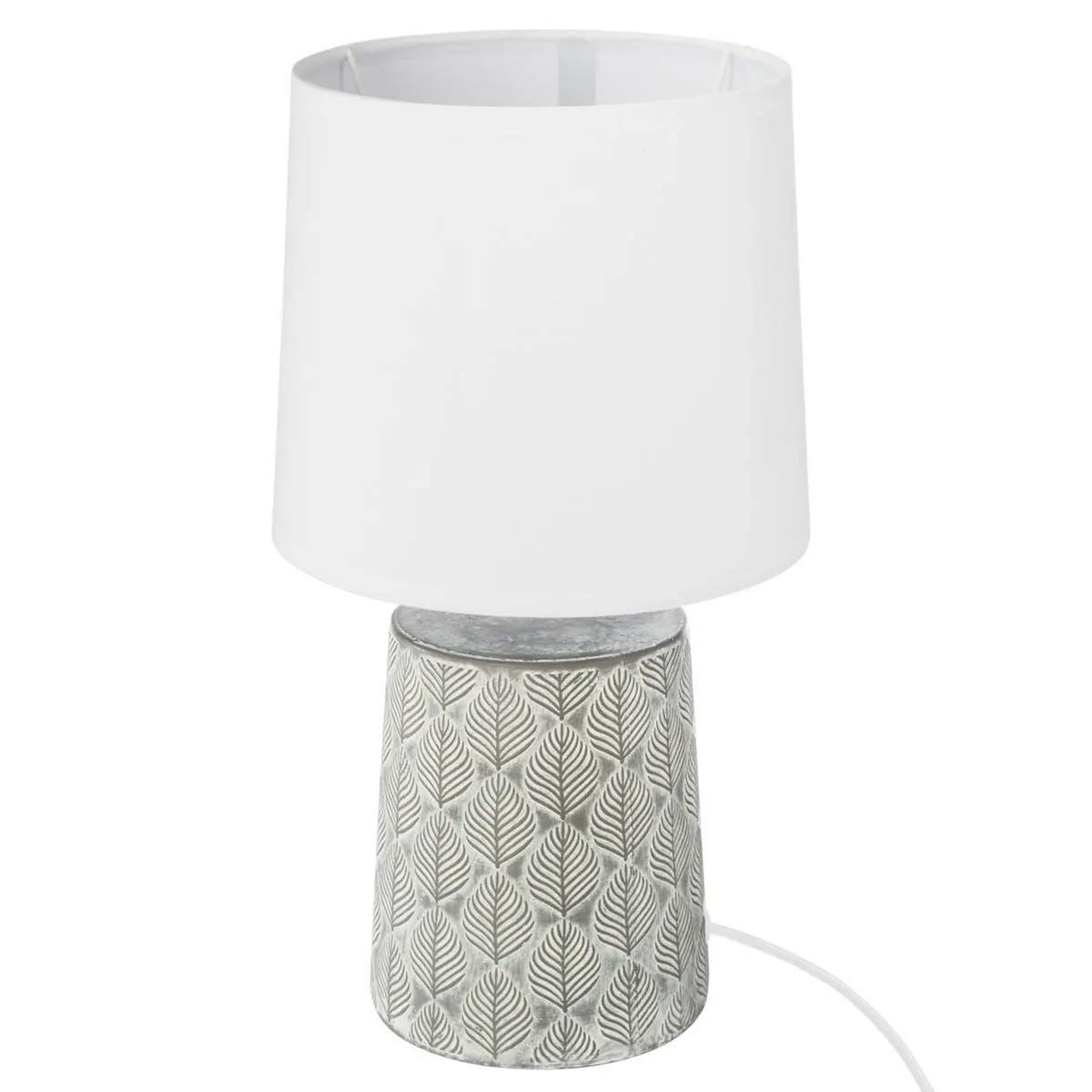 ATMOSPHERA Lampe à poser  zébra  35cm gris