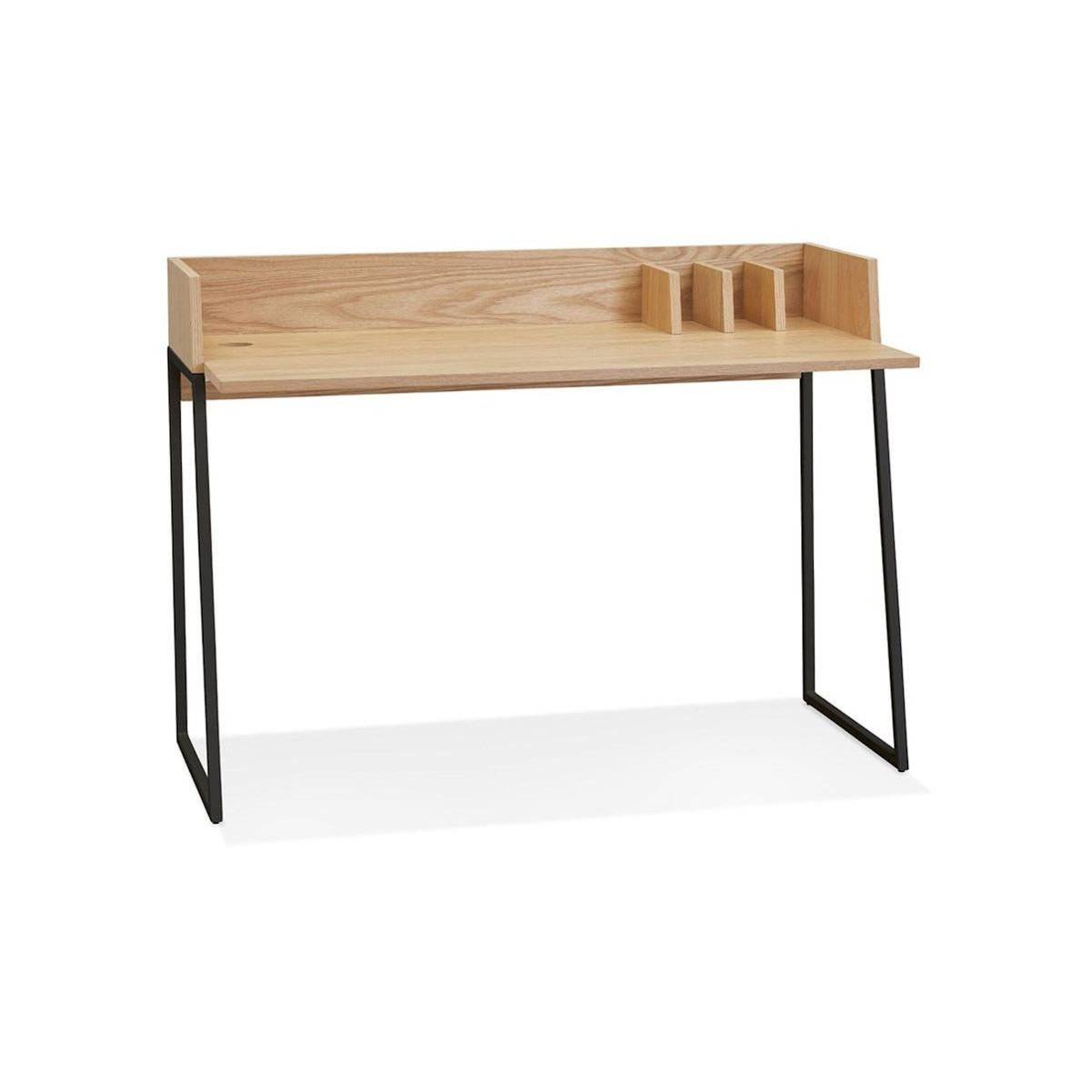 Paris Prix Bureau Design  Zélana  120cm Naturel & Noir