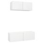 Voir la diapositive 2 : VIDAXL Ensemble de meubles TV 2 pcs Blanc Bois d'ingenierie