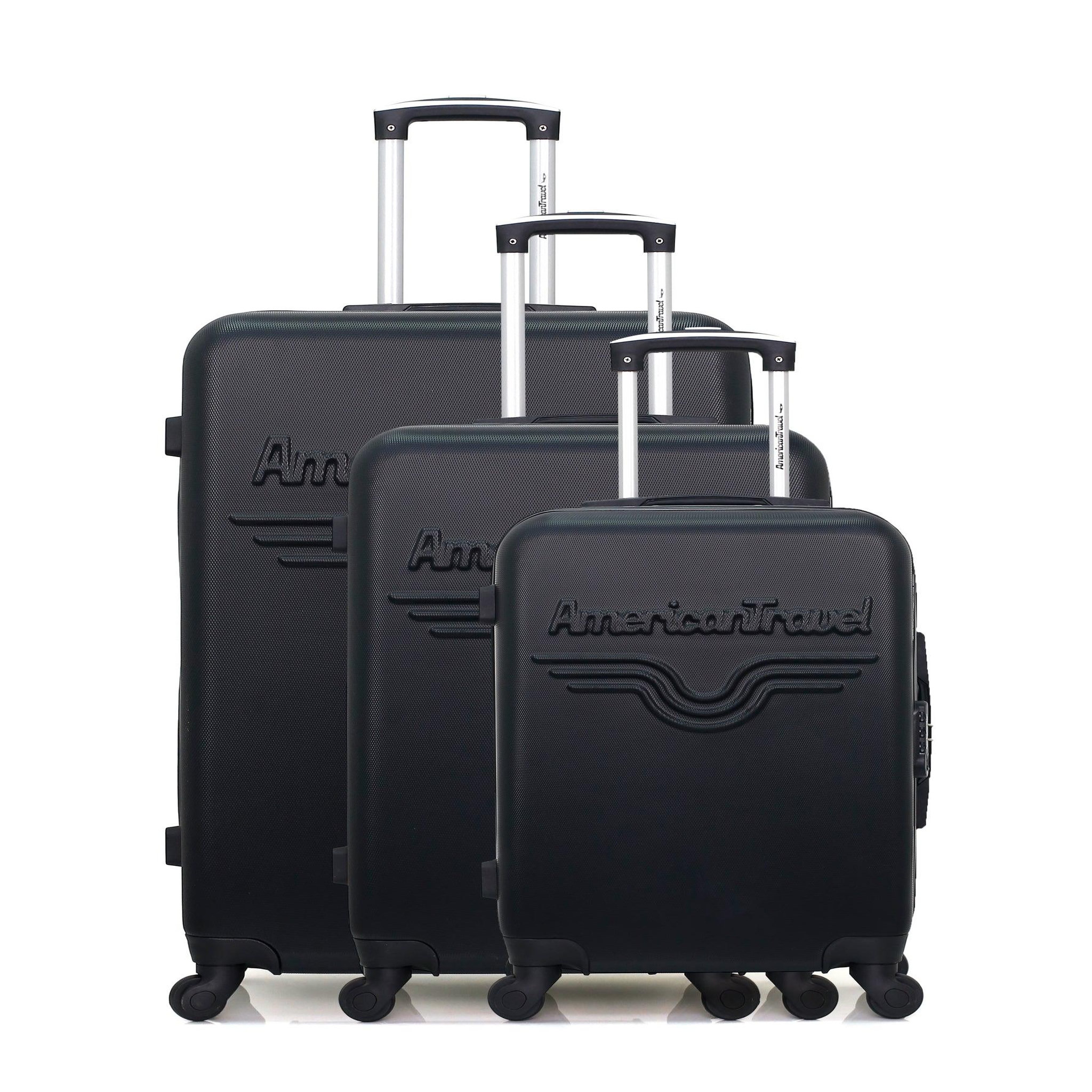 AMERICAN TRAVEL American travel - set de 3 valises chelsea 75 cm 4 roues
