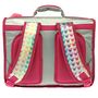Voir la diapositive 3 : DISNEY Cartable 38 cm avec pompon polyester argent imprimé têtes MINNIE DISNEY