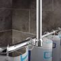 Voir la diapositive 2 : RIDDER RIDDER Tringle de rideau de douche coin universelle 25 mm Chrome 59500