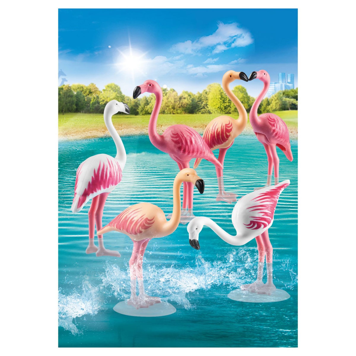 PLAYMOBIL 70351 - Family Fun - Groupe de flamants roses