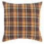 Voir la diapositive 1 : Paris Prix Coussin Carré  Quadrillage  38x38cm Marron & Ocre