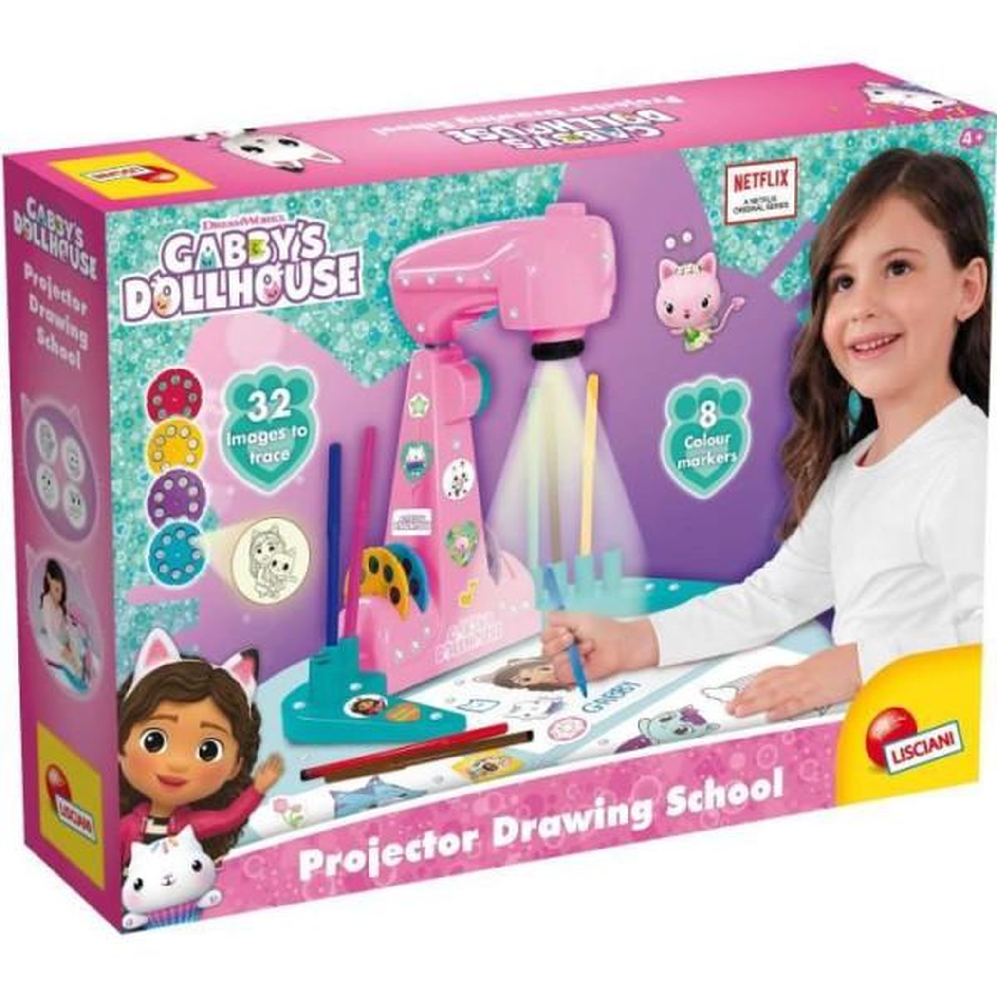 LISCIANI GIOCHI Projecteur de dessins - LISCIANI GIOCHI - Gabby et la maison magique - Accessoires Inclus - Modeles Variés