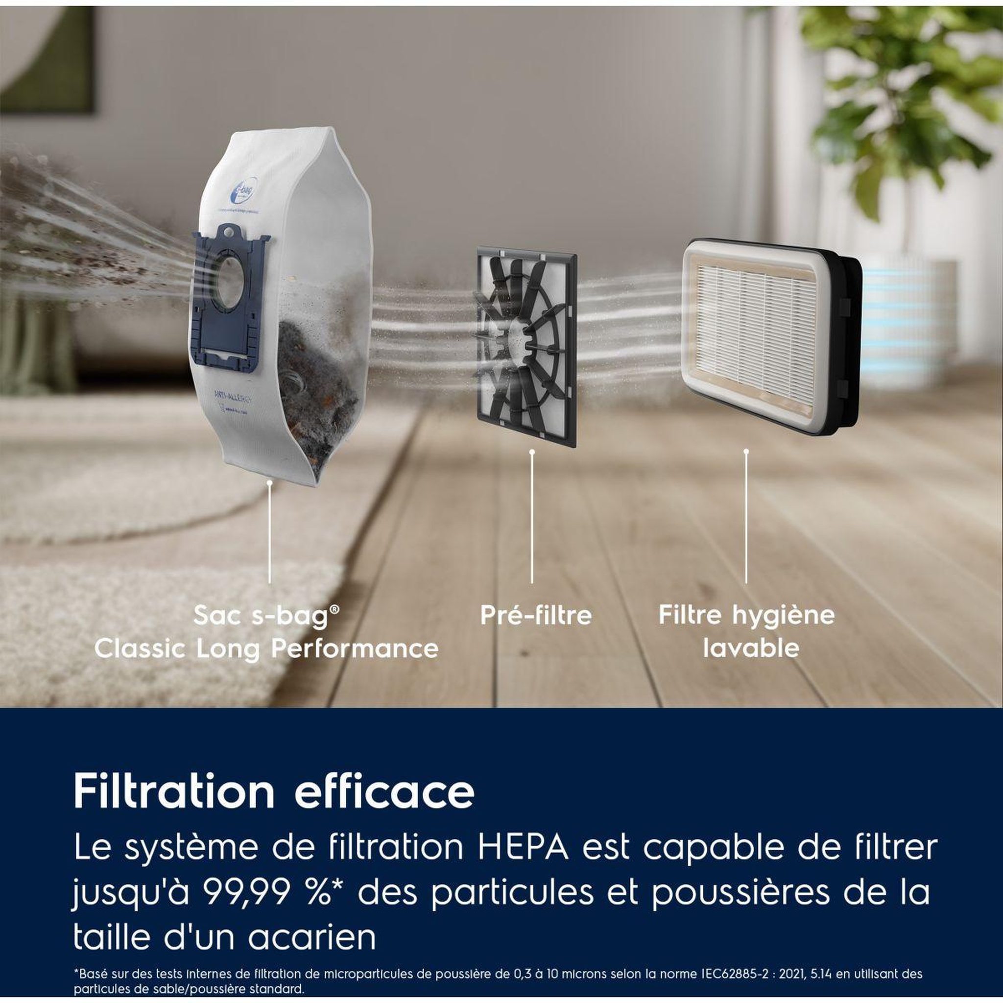 Voir la diapositive 4 : ELECTROLUX Aspirateur avec sac eb51a4og