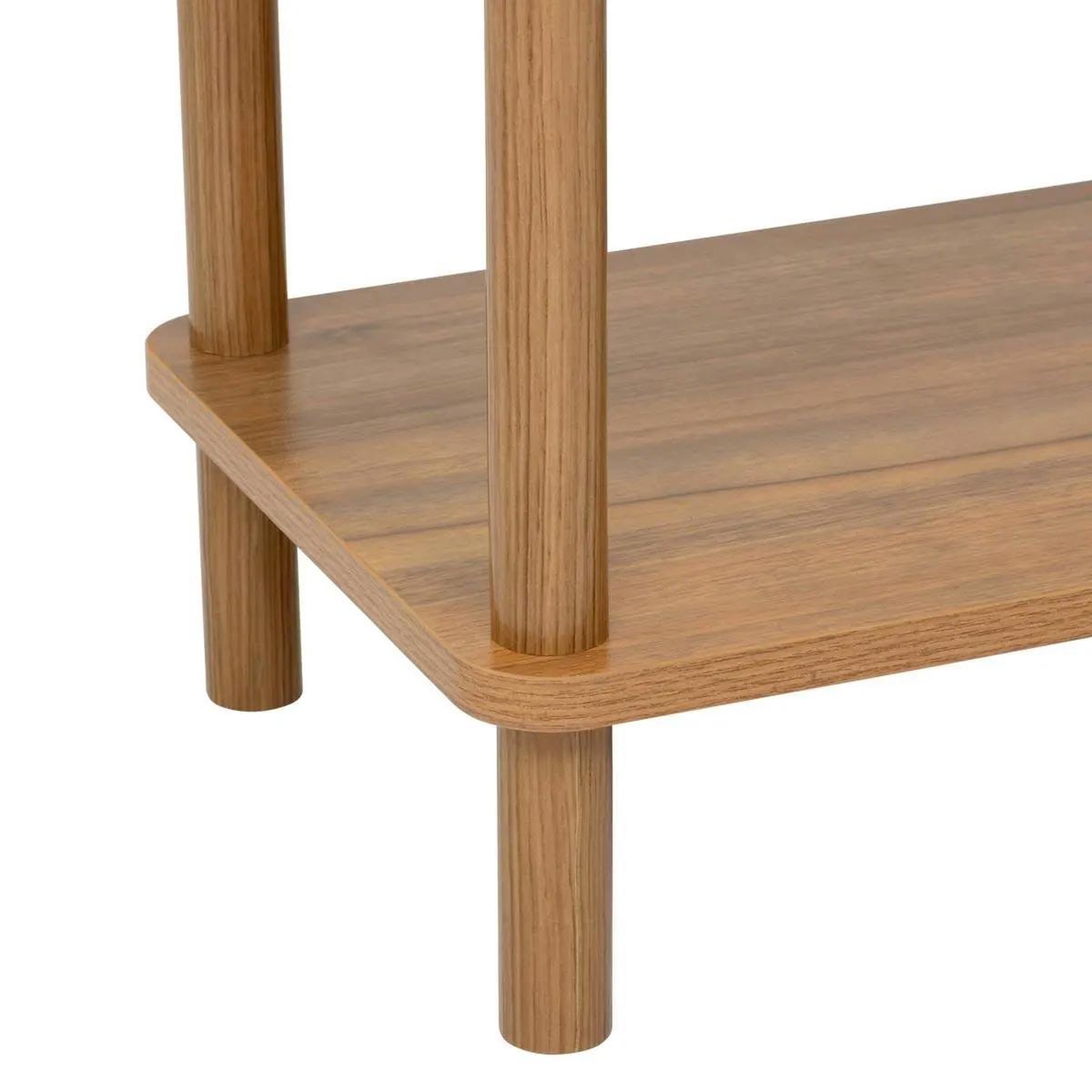 Voir la diapositive 2 : FIVE Étagère 3 niveaux design  côme  76cm marron