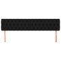Voir la diapositive 3 : VIDAXL Tetes de lit 2 pcs Noir 100x7x78/88 cm Tissu