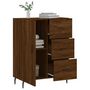 Voir la diapositive 4 : VIDAXL Buffet chene marron 69,5x34x90 cm bois d'ingenierie