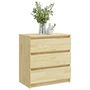 Voir la diapositive 3 : VIDAXL Table de chevet 60x36x64 cm Bois de pin massif