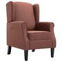 Voir la diapositive 2 : VIDAXL Fauteuil marron tissu