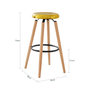 Voir la diapositive 3 : SOBUY Tabouret de Bar Assise Métal Couleur Or 39x39x73cm FST89-G