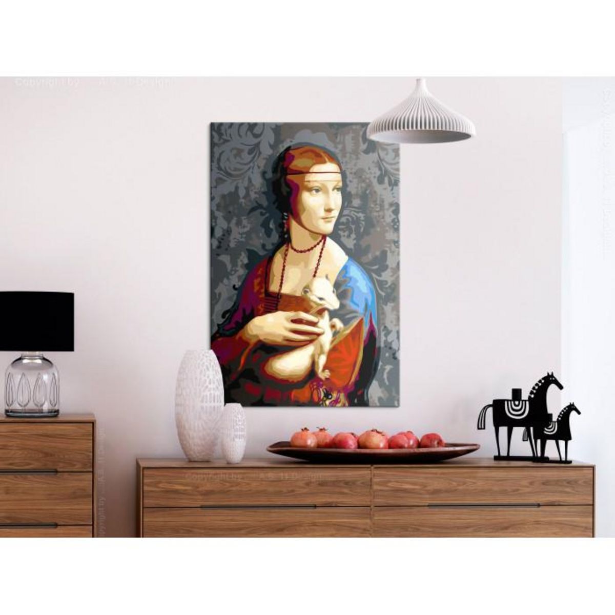 Paris Prix Tableau à Peindre Soi-Même  Famous Portrait  40x60cm