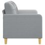 Voir la diapositive 4 : VIDAXL Canape a 2 places Gris clair 140 cm Tissu