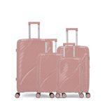 OBAGO OBAGO - LOT DE 4 - Valises grand format, weekend, cabine et cabine XS LYRA. Coloris disponibles : Rouge, Rose, Jaune, Noir, Gris, Orange