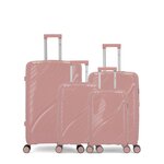 OBAGO OBAGO - LOT DE 4 - Valises grand format, weekend, cabine et cabine XS LYRA. Coloris disponibles : Gris, Noir, Rouge, Jaune, Rose, Orange