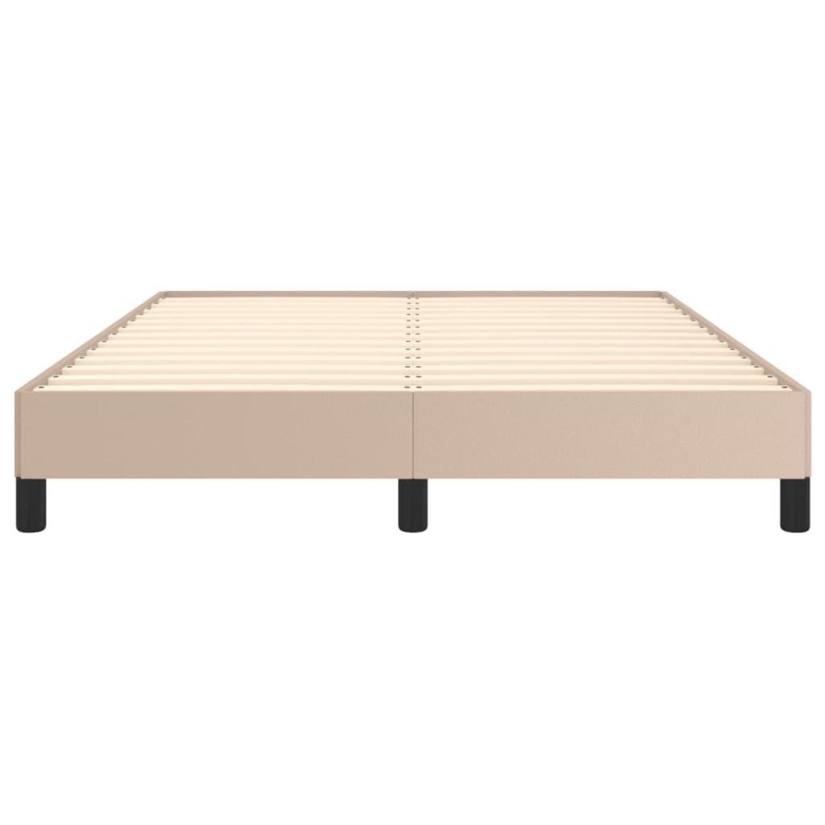 VIDAXL Cadre de lit sans matelas cappuccino 140x200 cm similicuir