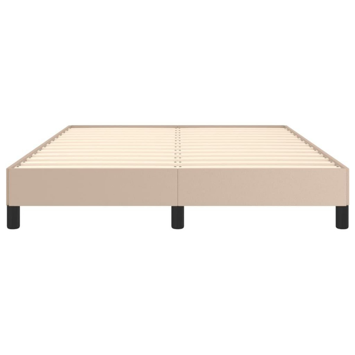 VIDAXL Cadre de lit sans matelas cappuccino 140x200 cm similicuir