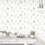 Voir la diapositive 1 : Noordwand Noordwand Papier peint Evergreen Herbs and Flowers blanc