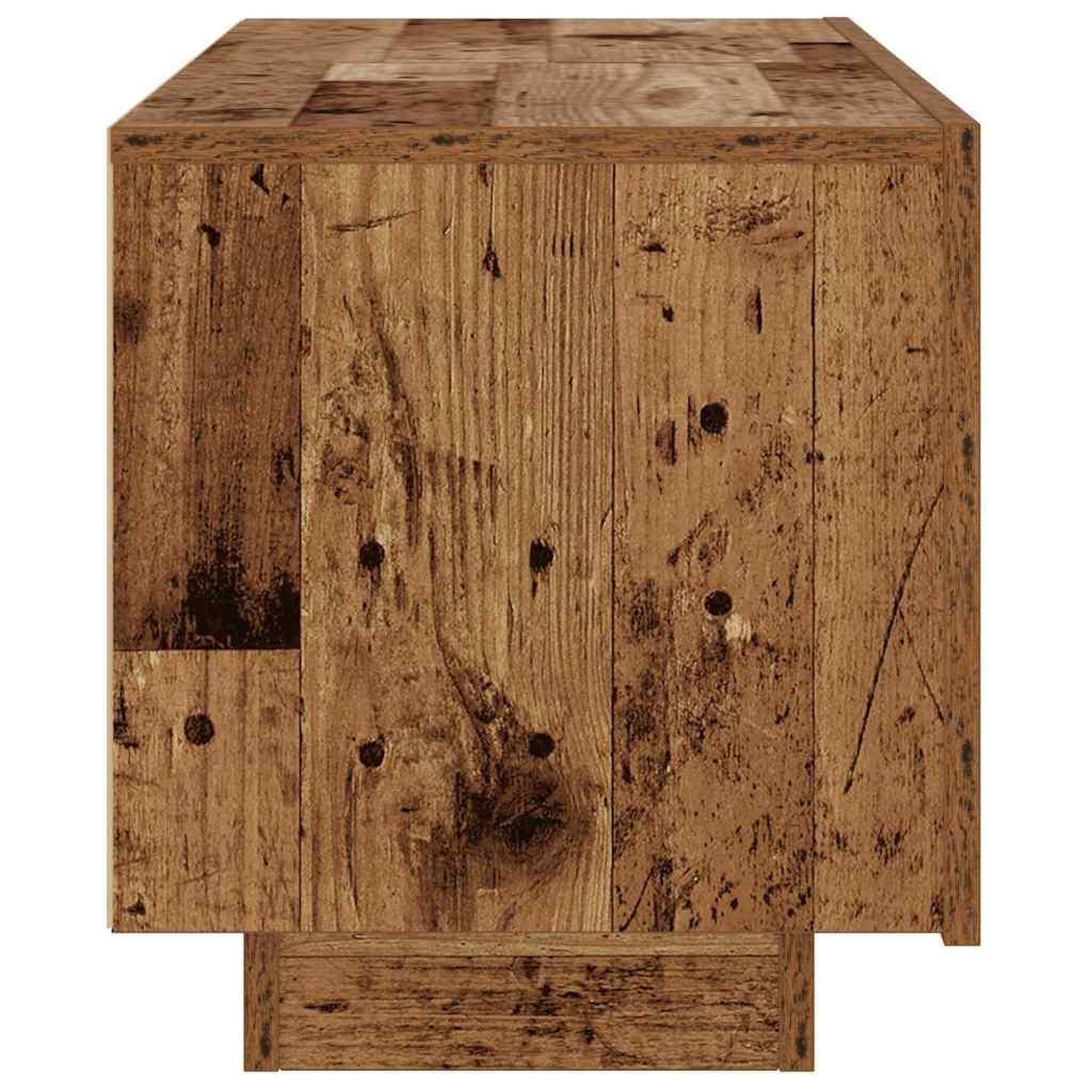 Voir la diapositive 5 : VIDAXL Table de chevet vieux bois 100x35x40 cm bois d'ingenierie