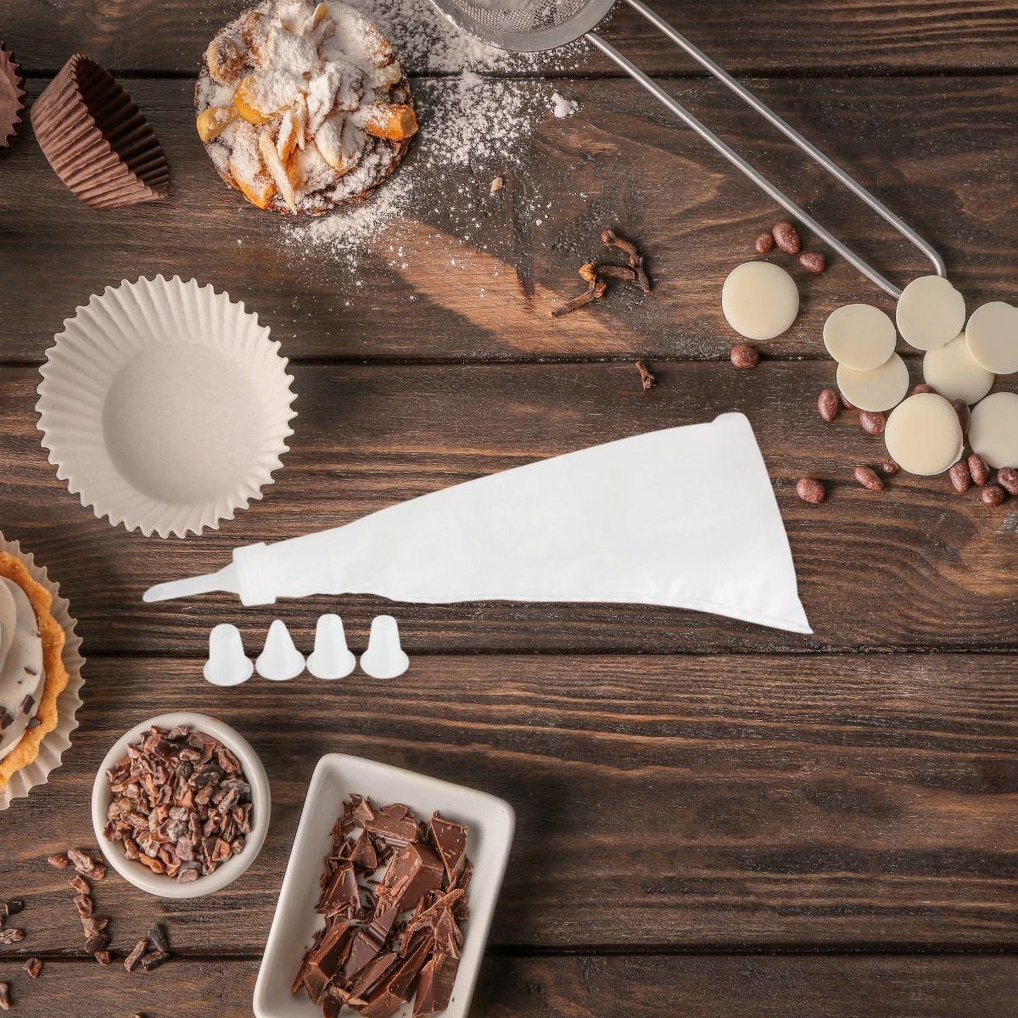Voir la diapositive 2 : ZENKER Set de 2 poches à douilles avec embouts en plastique zenker smart pastry