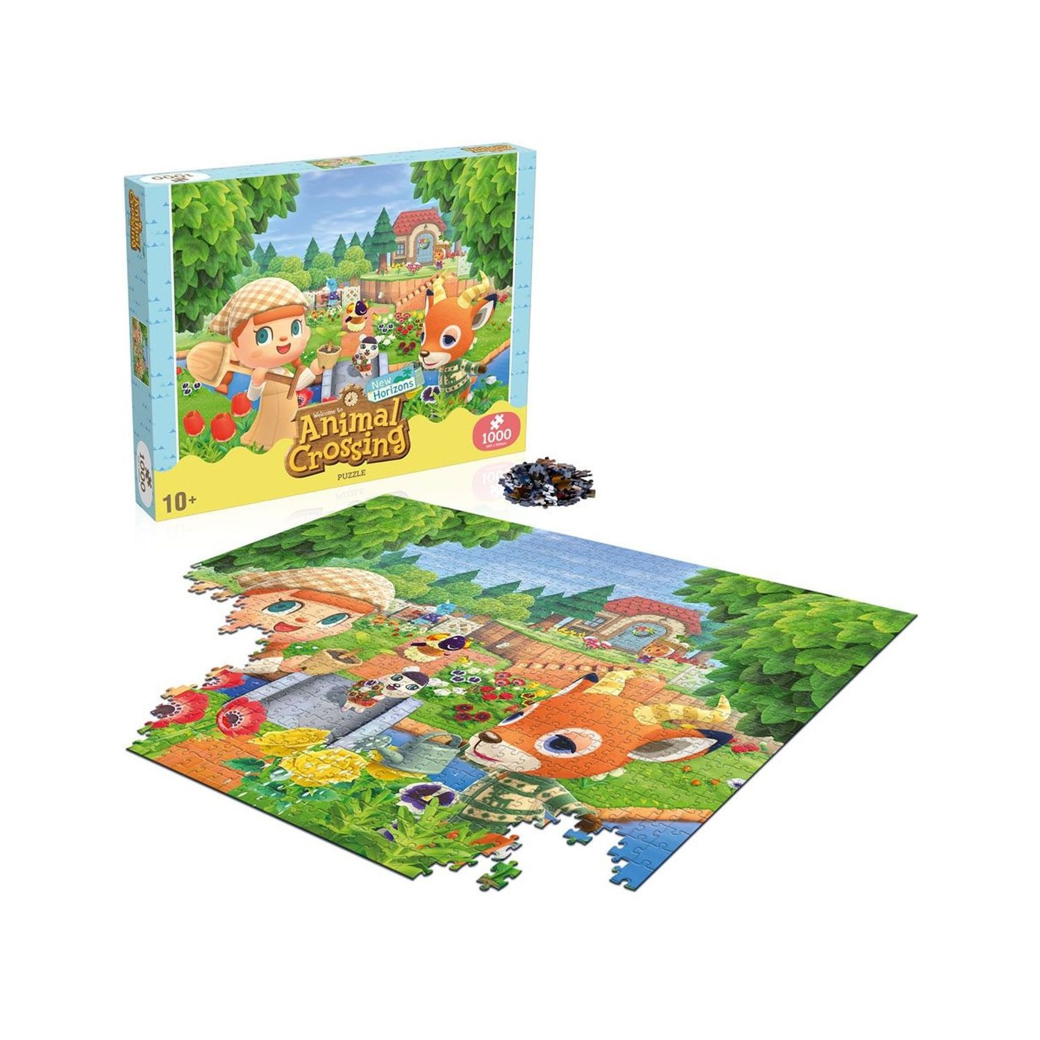 Voir la diapositive 2 :  WINNING MOVES Puzzle 1000 pièces - Animal Crossing new horizons