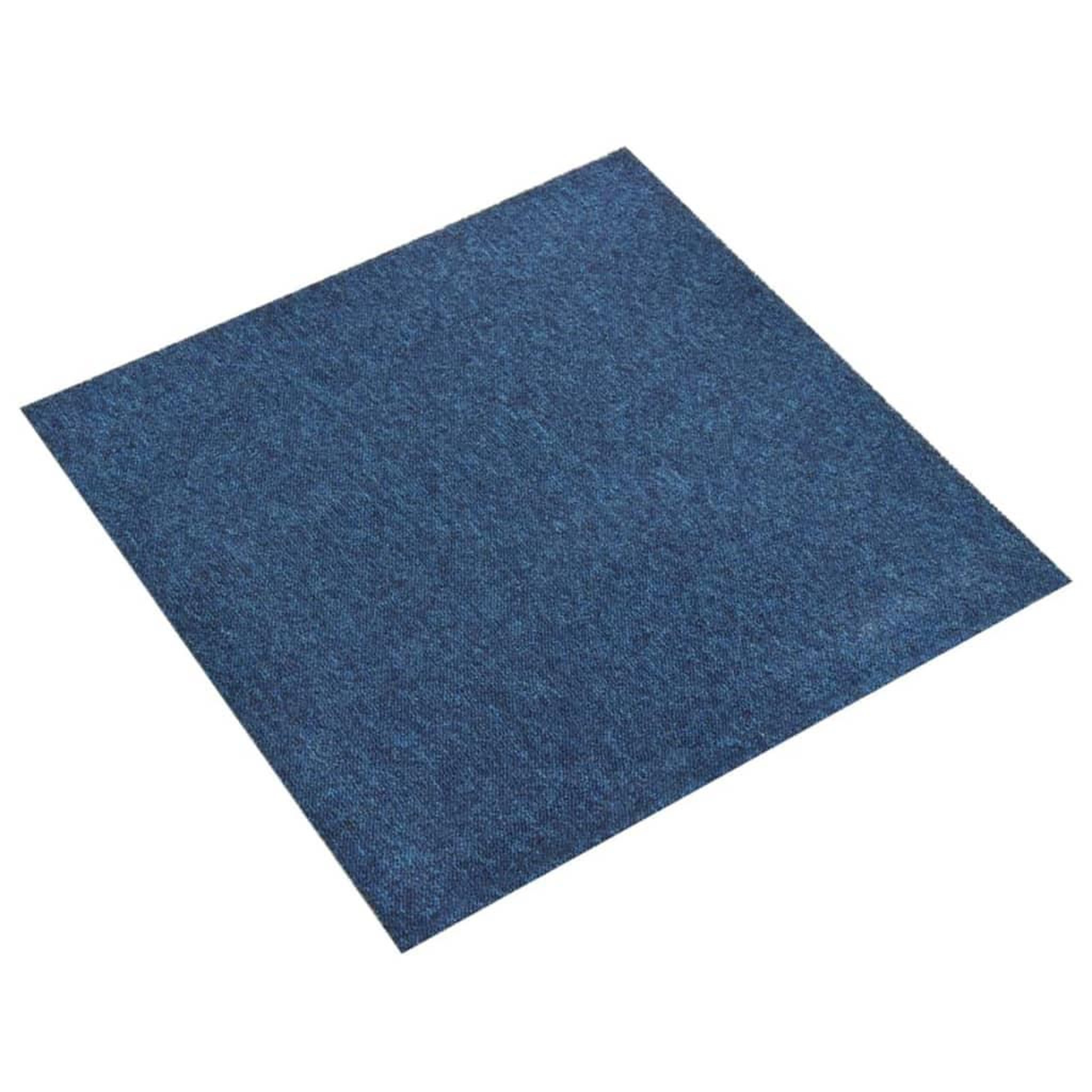 Voir la diapositive 2 : VIDAXL Dalles de tapis de sol 20 pcs 5 m^2 50x50 cm Bleu fonce