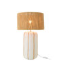 Voir la diapositive 3 : Paris Prix Lampe à Poser à Rayures  Irvin  60cm Naturel & Blanc