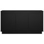 Voir la diapositive 5 : VIDAXL Buffet noir 102x35x55 cm bois d'ingenierie