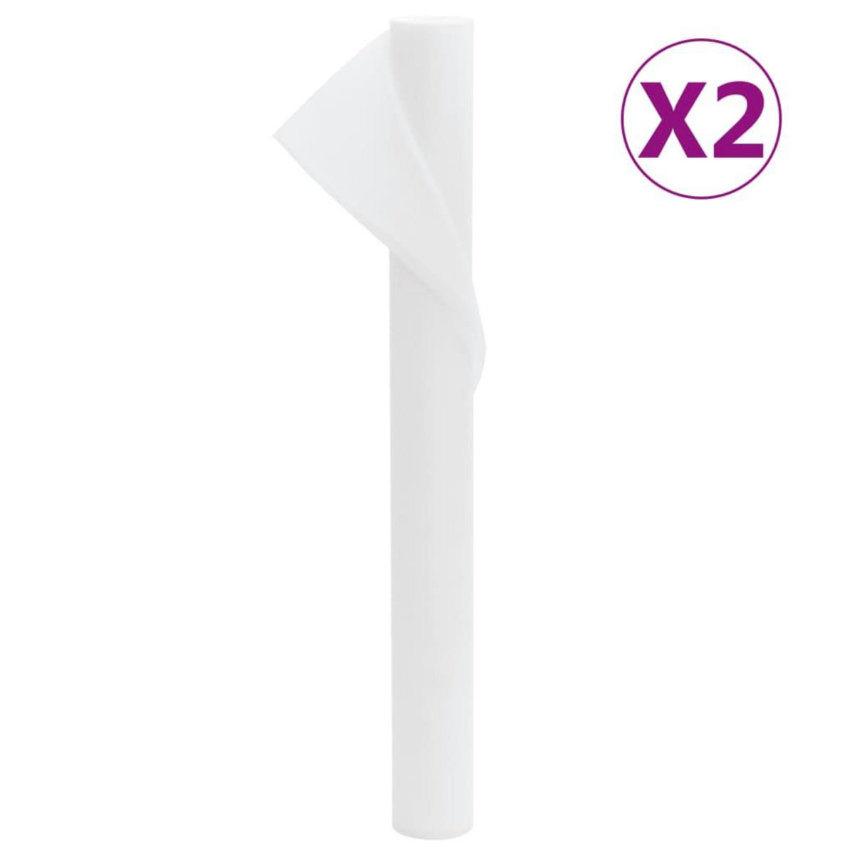 VIDAXL Toison vegetale 2 rouleaux 70 g/m² 10x1,6 m