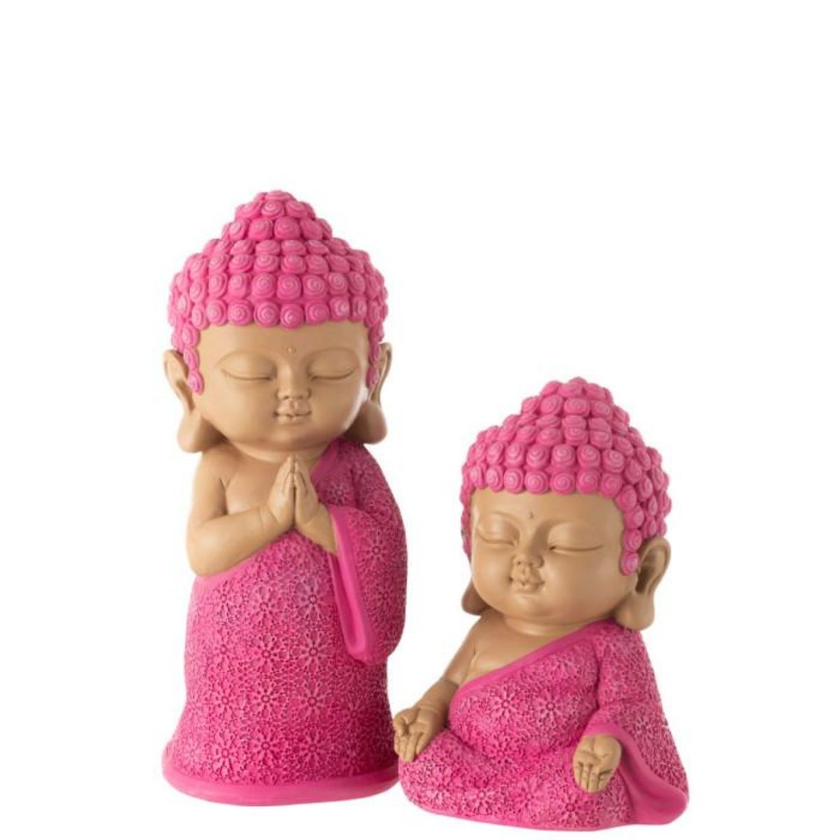 Paris Prix Statuette Moine Prière  Toby  32cm Rose