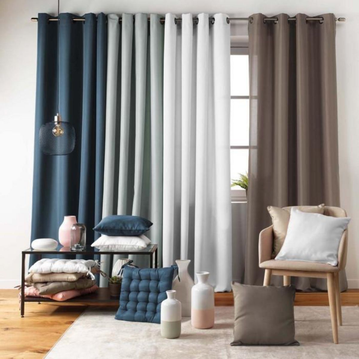 Paris Prix Coussin Déco  Essentiel  60x60cm Taupe