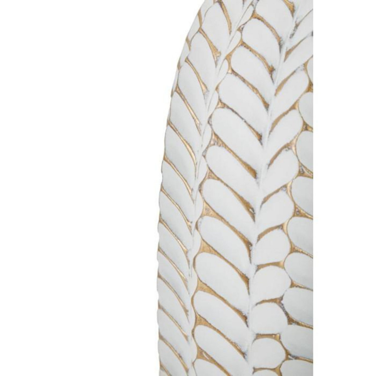 Paris Prix Lampe à Poser en Résine  Leaf  65cm Blanc