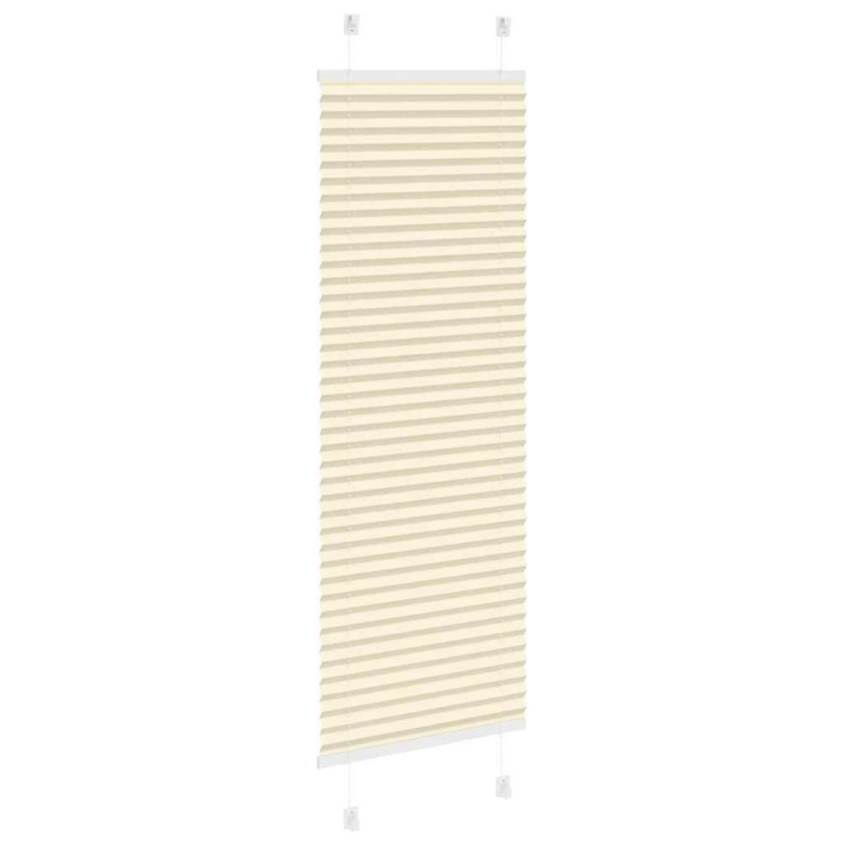 VIDAXL Store plisse creme 50x100 cm largeur du tissu 49,4 cm polyester